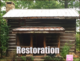Historic Log Cabin Restoration  Petersburg City, Virginia